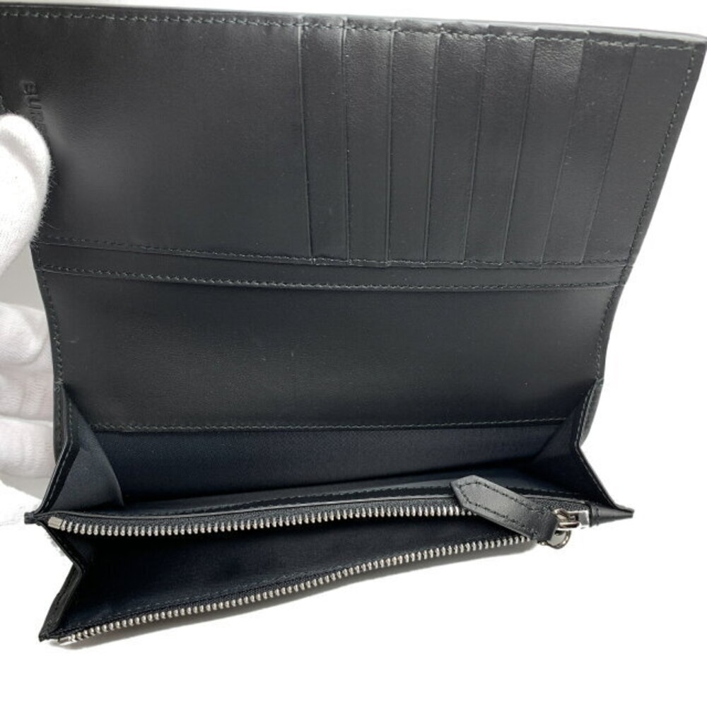 Burberry Wallet Beige Canvas Leather Long Bifold - Picture 4 of 5